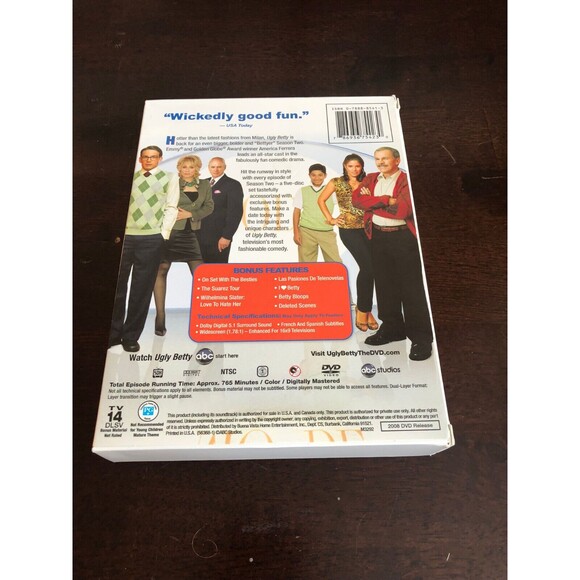 Ugly Betty: the Complete Second Season (DVD) ~ 5 Disc Set ABC TV Series Show - Picture 2 of 7